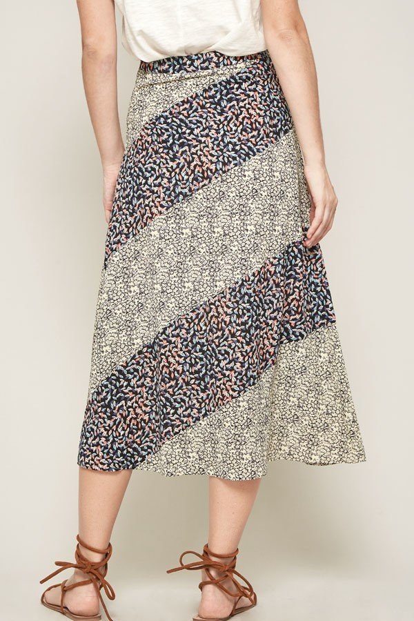 A Floral-print Woven Midi Skirt Look Up Deals