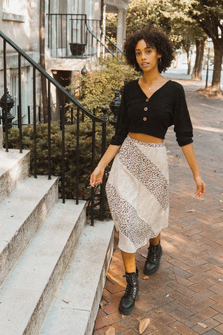 A Floral-print Woven Midi Skirt Look Up Deals