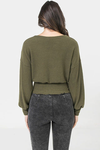 A Knit Top Featuring Wide Neckline Look Up Deals