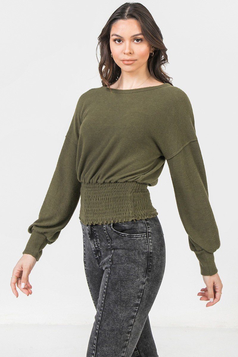 A Knit Top Featuring Wide Neckline Look Up Deals