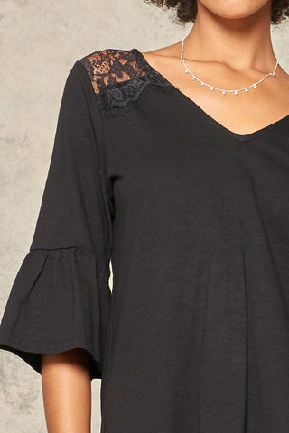 A Knit Top With Deep V Neckline And Yoke Design Look Up Deals