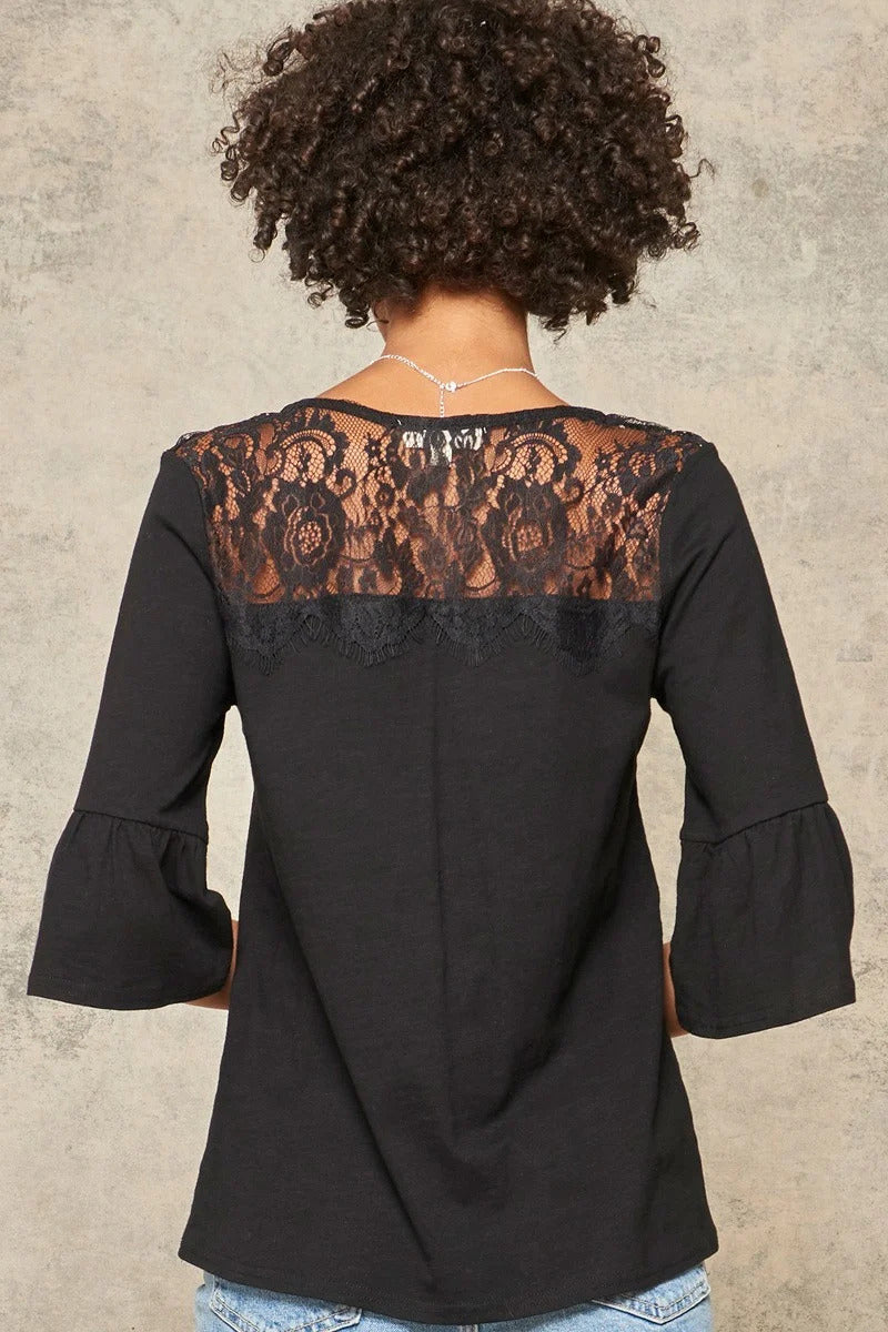 A Knit Top With Deep V Neckline And Yoke Design Look Up Deals