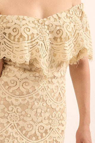 A Lace, Woven Mini Dress Look Up Deals