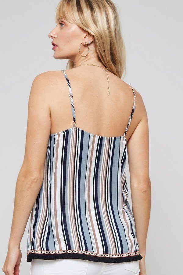 A Multi Stripes Camisole Top Look Up Deals