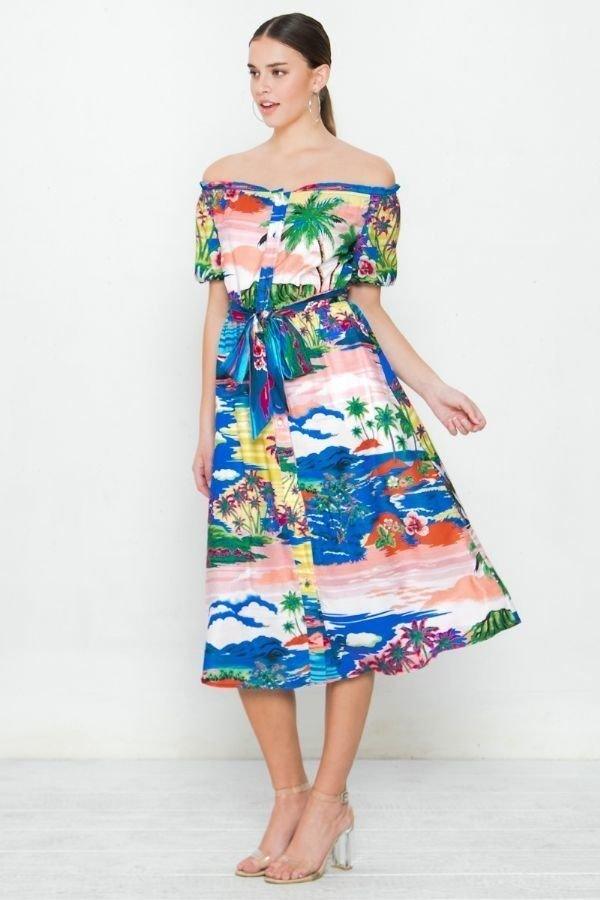 A Printed Woven Dress Look Up Deals