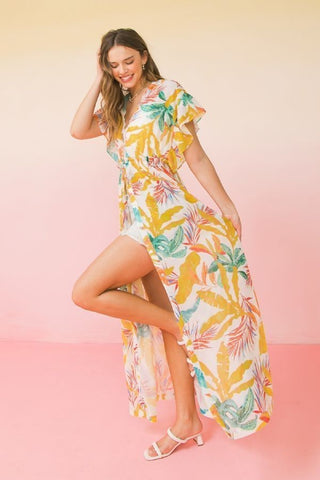 A Printed Woven Maxi Cover Up Look Up Deals