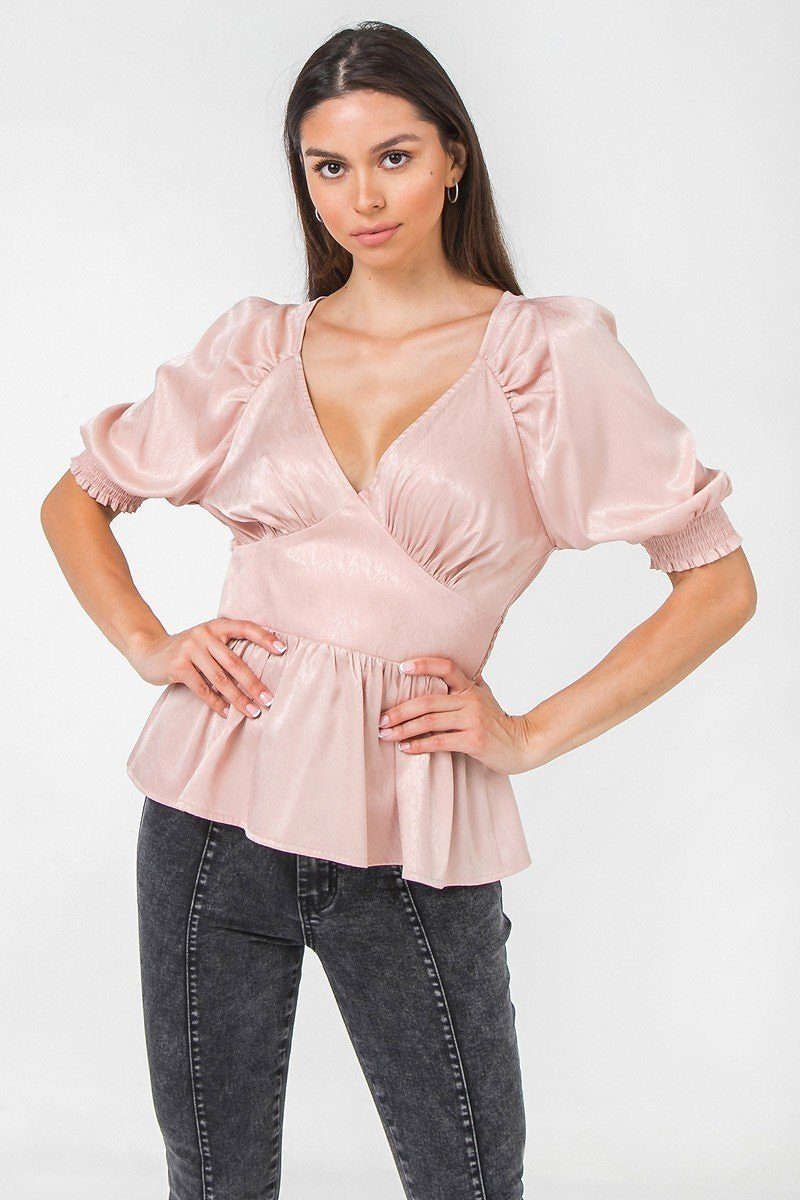 A Solid Sateen Top Look Up Deals