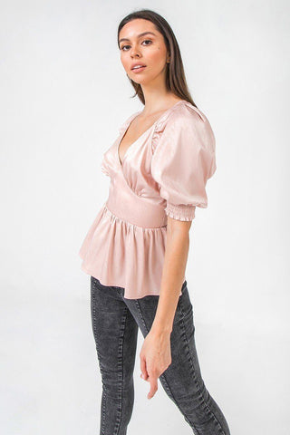 A Solid Sateen Top Look Up Deals