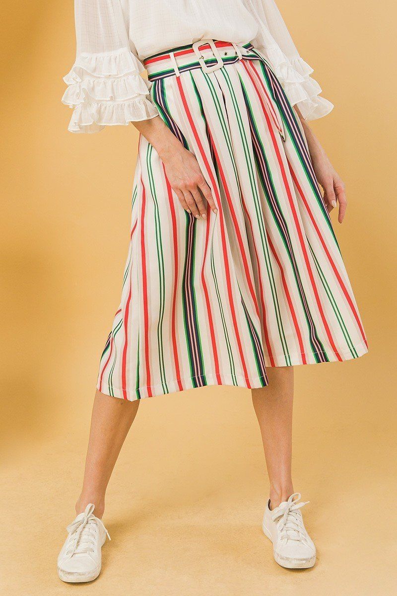 A Woven Midi Skirt Look Up Deals