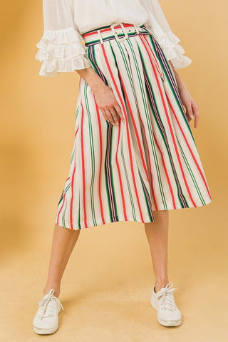 A Woven Midi Skirt Look Up Deals