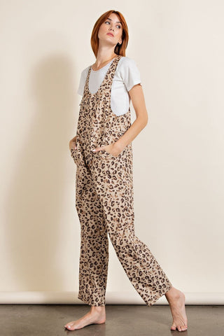 Animal/leopard Printed Jumpsuit Look Up Deals