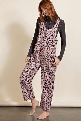 Animal/leopard Printed Jumpsuit Look Up Deals