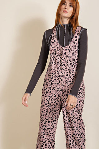 Animal/leopard Printed Jumpsuit Look Up Deals