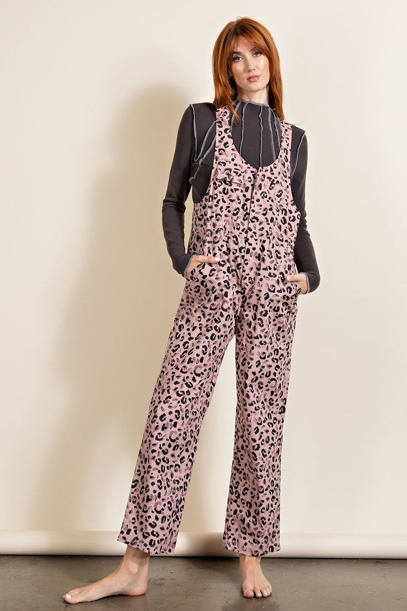 Animal/leopard Printed Jumpsuit Look Up Deals