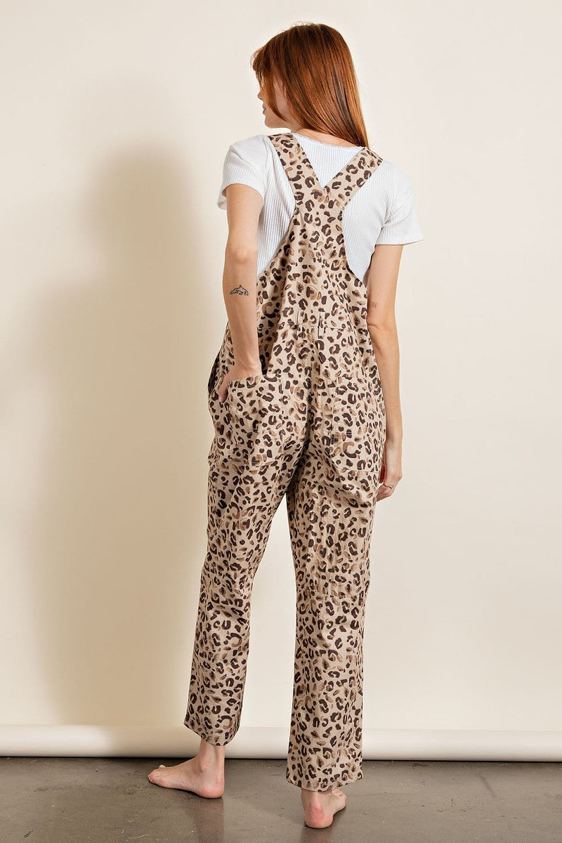 Animal/leopard Printed Jumpsuit Look Up Deals