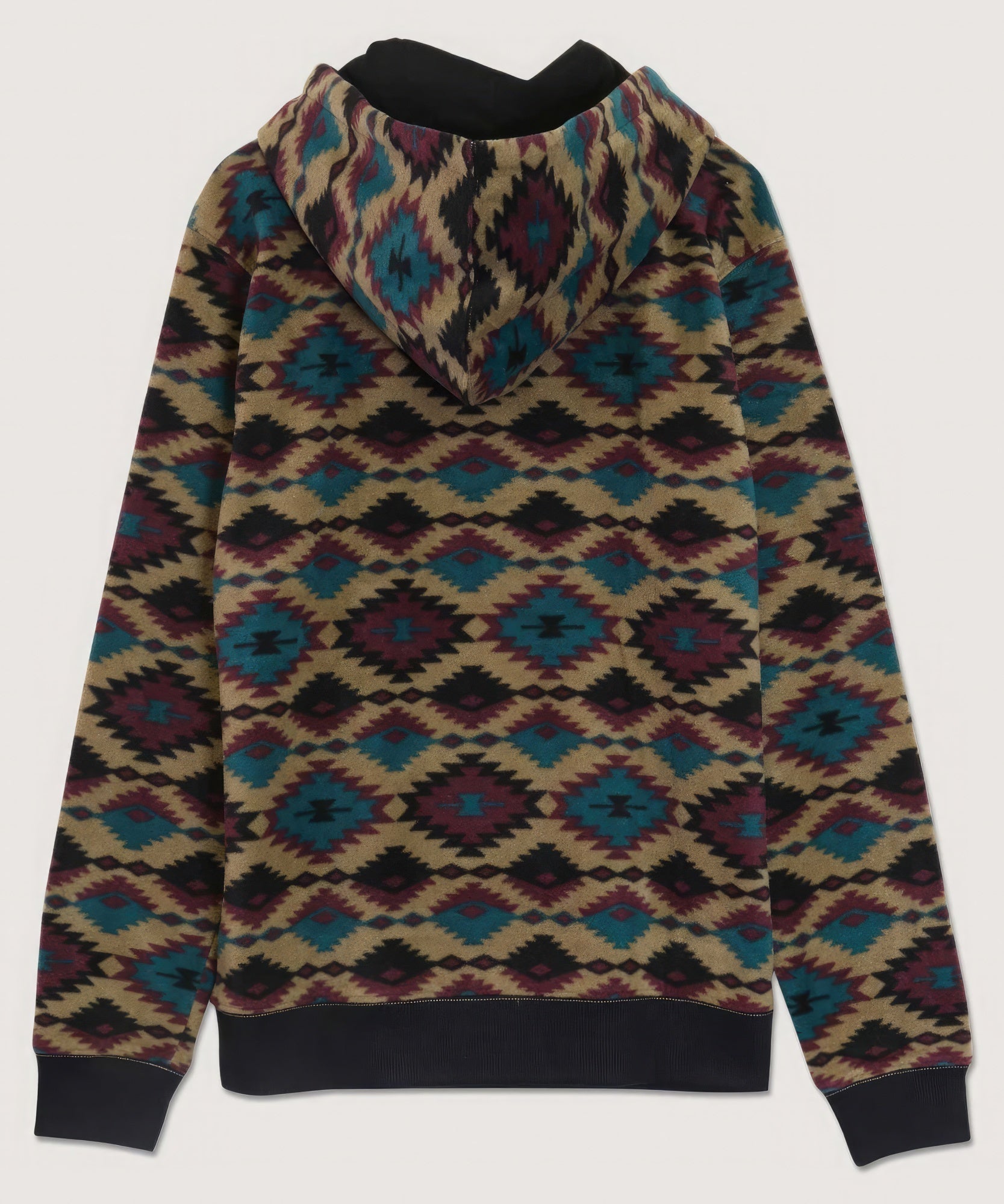 Aztec Diamond Print Hoodie Look Up Deals