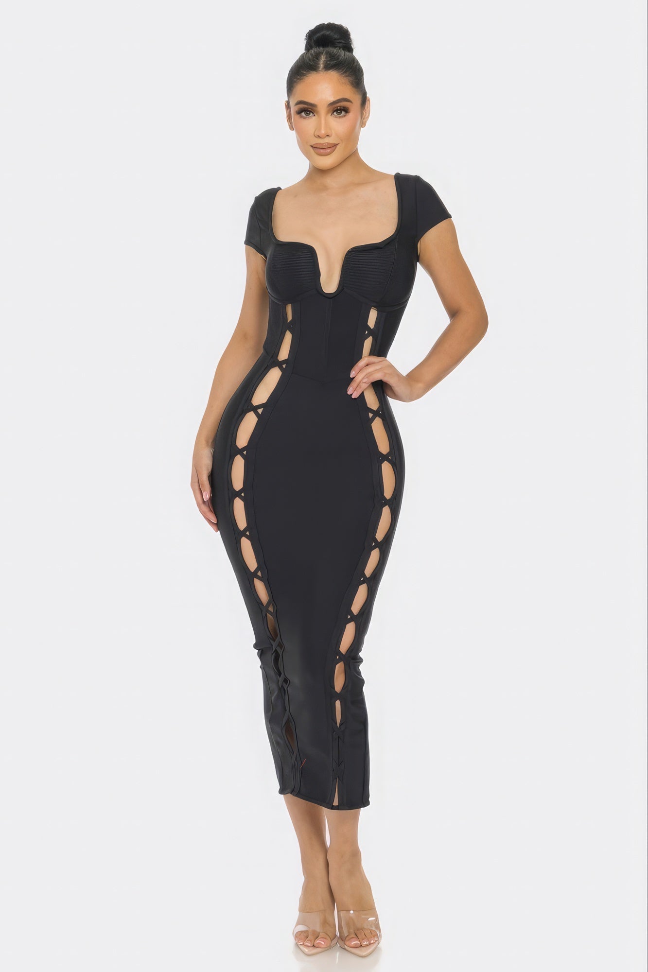 Bandage Midi Dress Look Up Deals