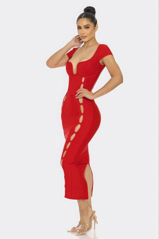 Bandage Midi Dress Look Up Deals