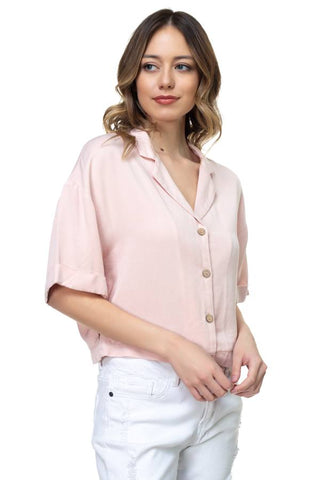 Boxy Button Down Shirt Look Up Deals