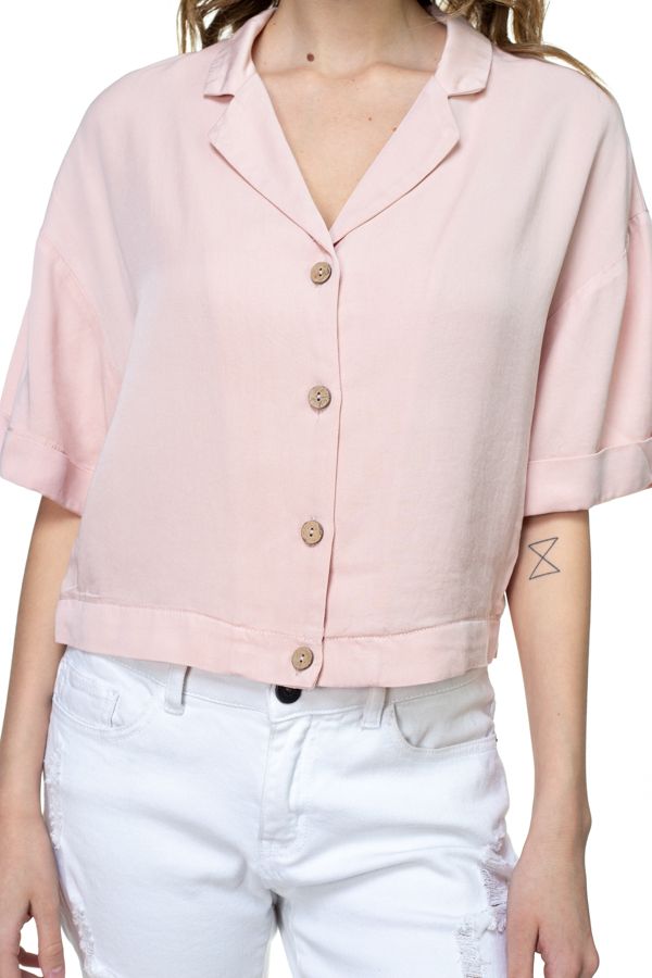 Boxy Button Down Shirt Look Up Deals