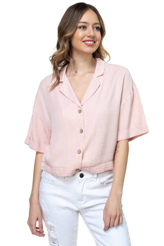 Boxy Button Down Shirt Look Up Deals