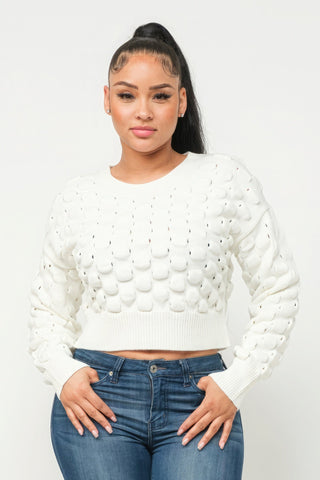 Checker Sweater Top Look Up Deals