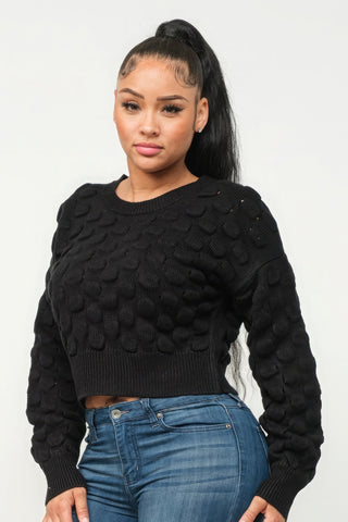 Checker Sweater Top Look Up Deals