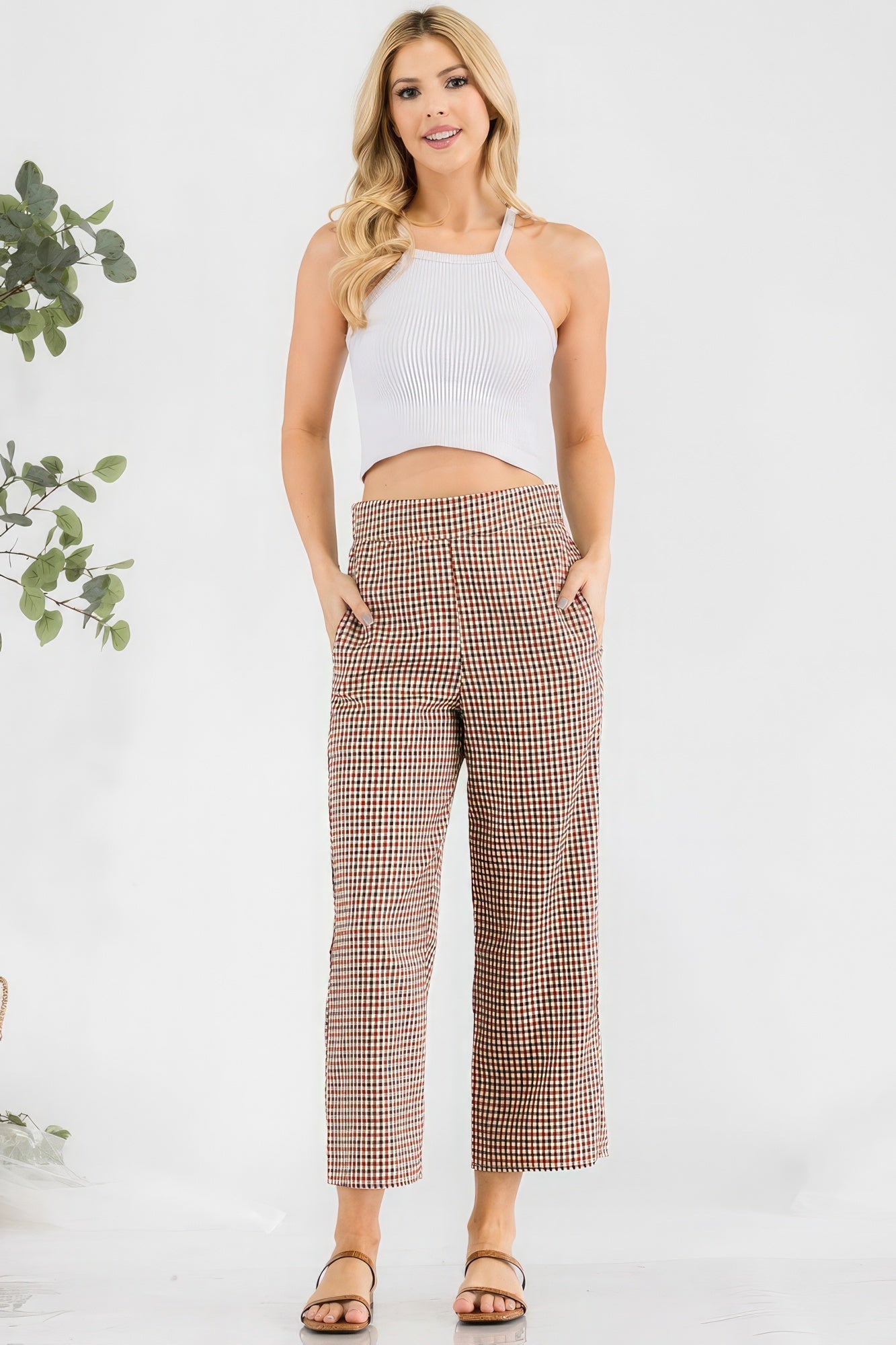 Chic High Waisted Pants Look Up Deals