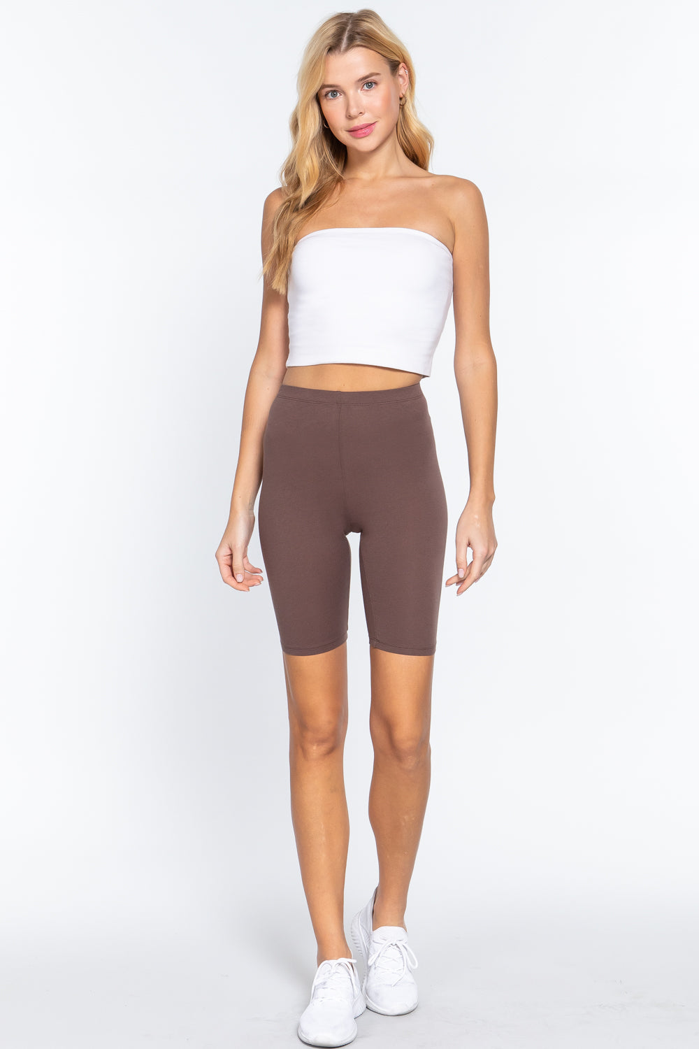 Cotton Jersey Short Leggings Look Up Deals