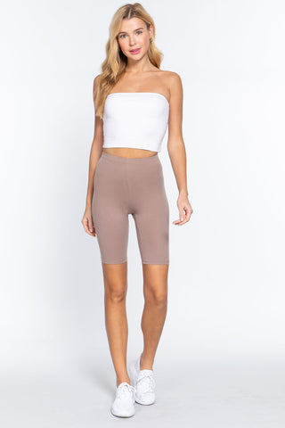 Cotton Jersey Short Leggings Look Up Deals