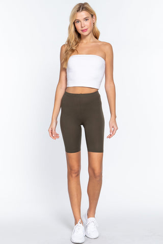 Cotton Jersey Short Leggings Look Up Deals