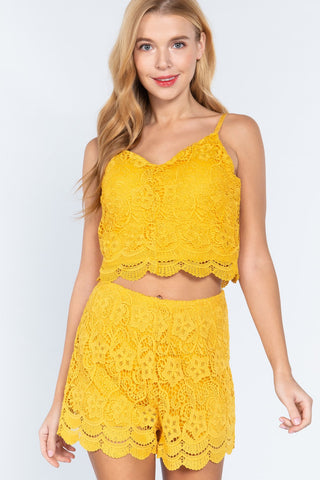 Crochet Lace Woven Short Look Up Deals