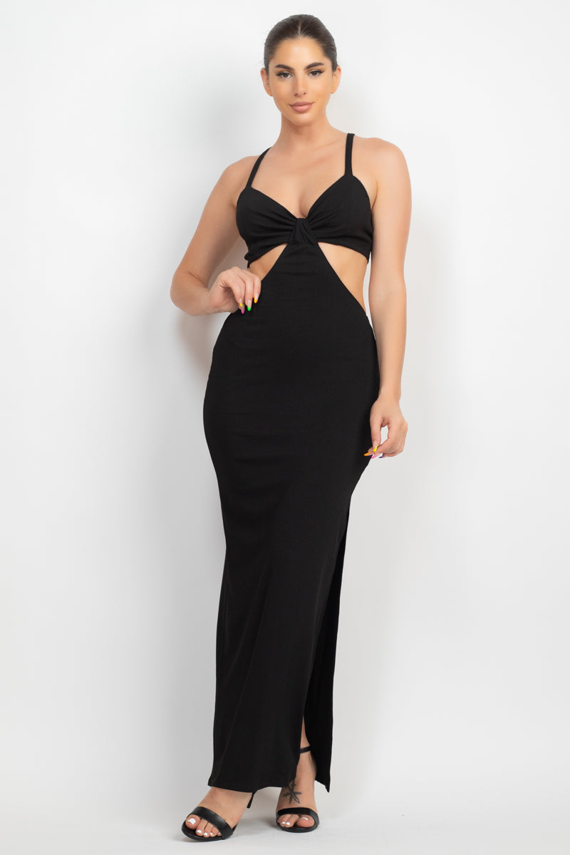 Cutouts Side Slit Maxi Dress Look Up Deals