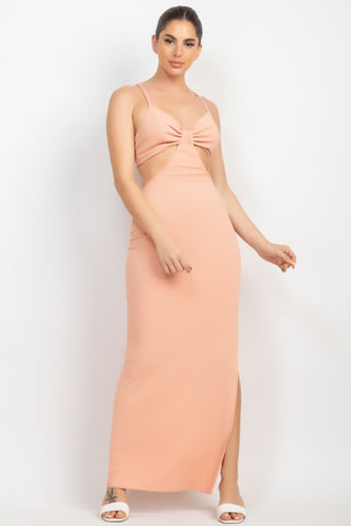 Cutouts Side Slit Maxi Dress Look Up Deals