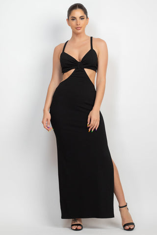 Cutouts Side Slit Maxi Dress Look Up Deals