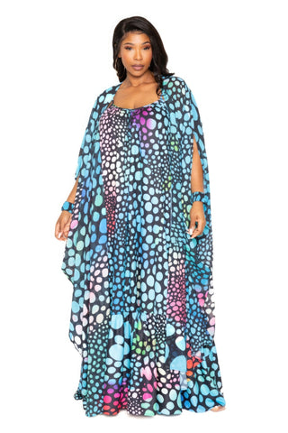 Dot Robe With Wrist Band Look Up Deals