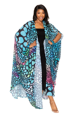 Dot Robe With Wrist Band Look Up Deals