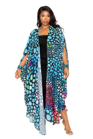 Dot Robe With Wrist Band Look Up Deals