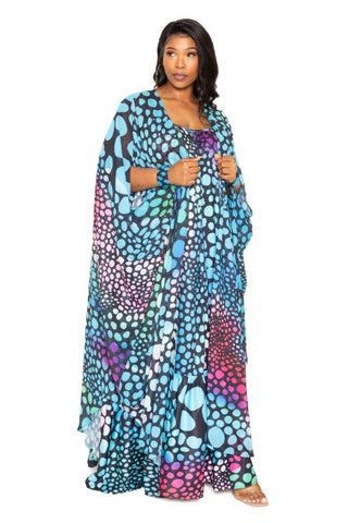 Dot Robe With Wrist Band Look Up Deals