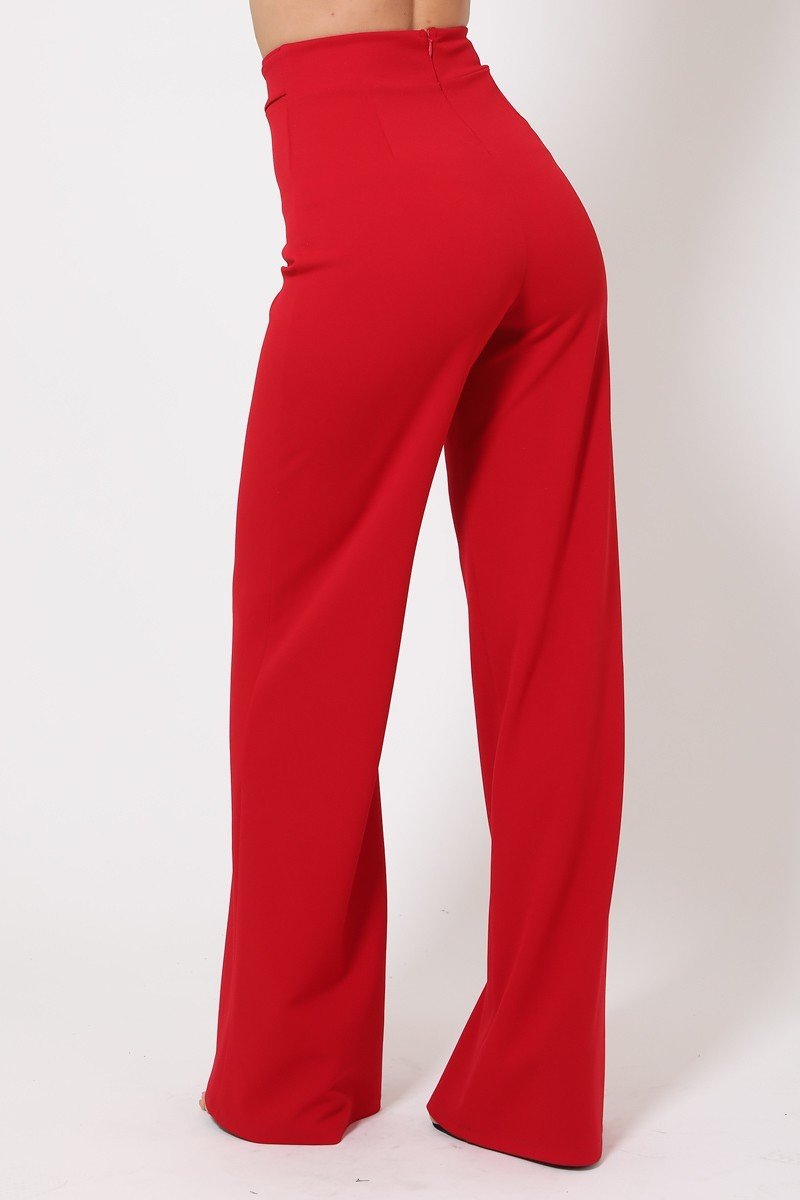 Double Reverse G Buckle Detail Pants Look Up Deals