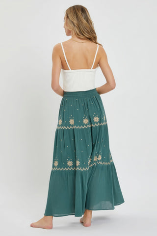 Embroidery Maxi Skirts Look Up Deals