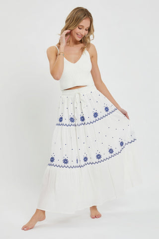 Embroidery Maxi Skirts Look Up Deals