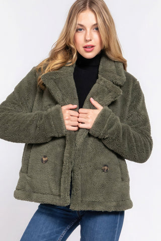 Faux Fur Sherpa Jacket Look Up Deals