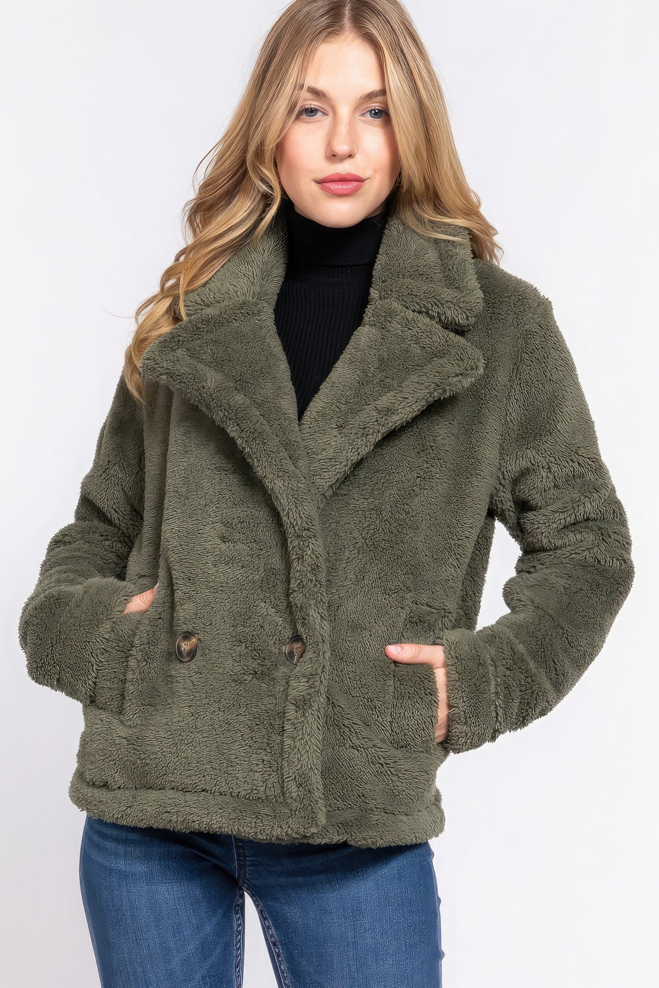 Faux Fur Sherpa Jacket Look Up Deals