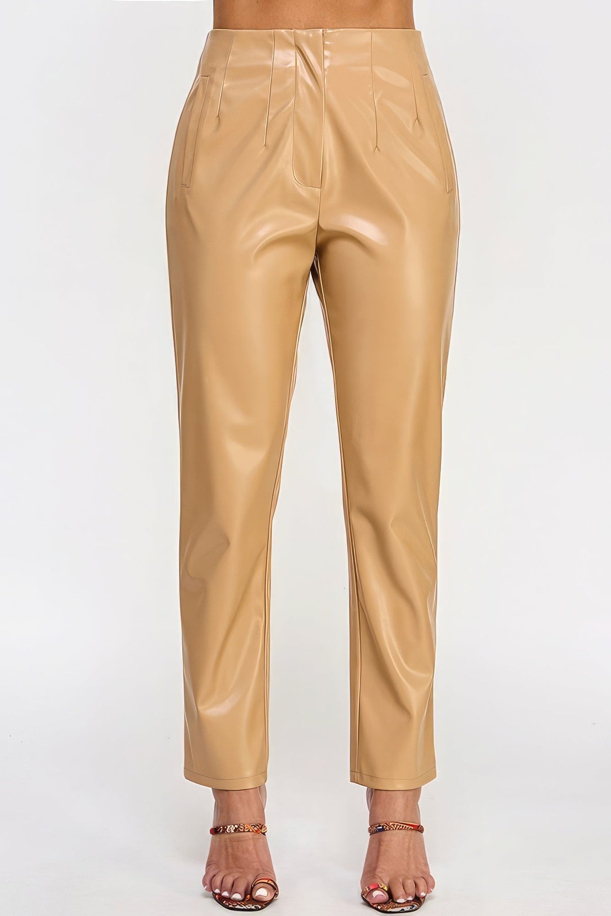 Faux Leather Pants Look Up Deals