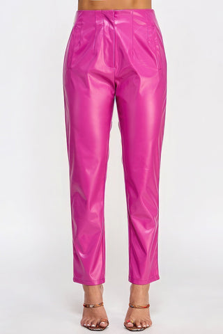 Faux Leather Pants Look Up Deals