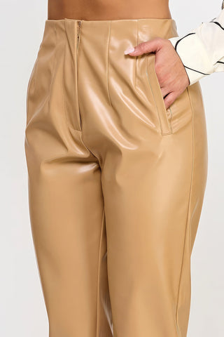 Faux Leather Pants Look Up Deals