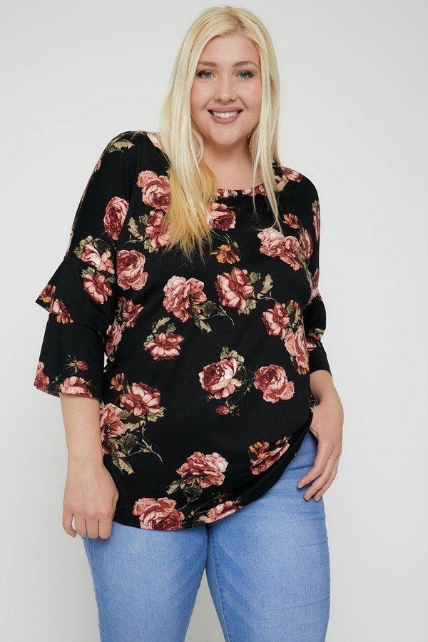 Floral Print Top Look Up Deals