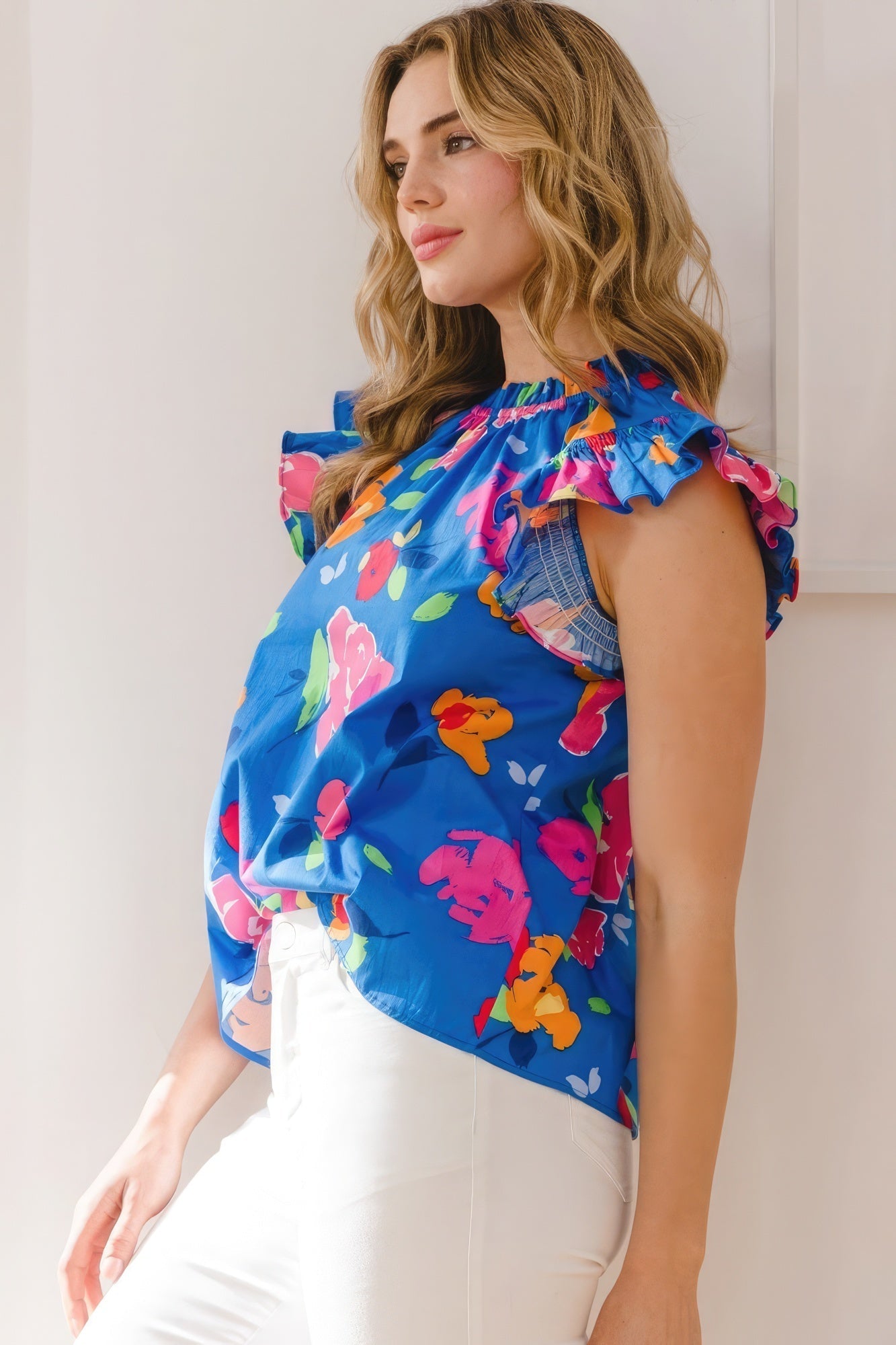 Floral Printed Blouse Look Up Deals