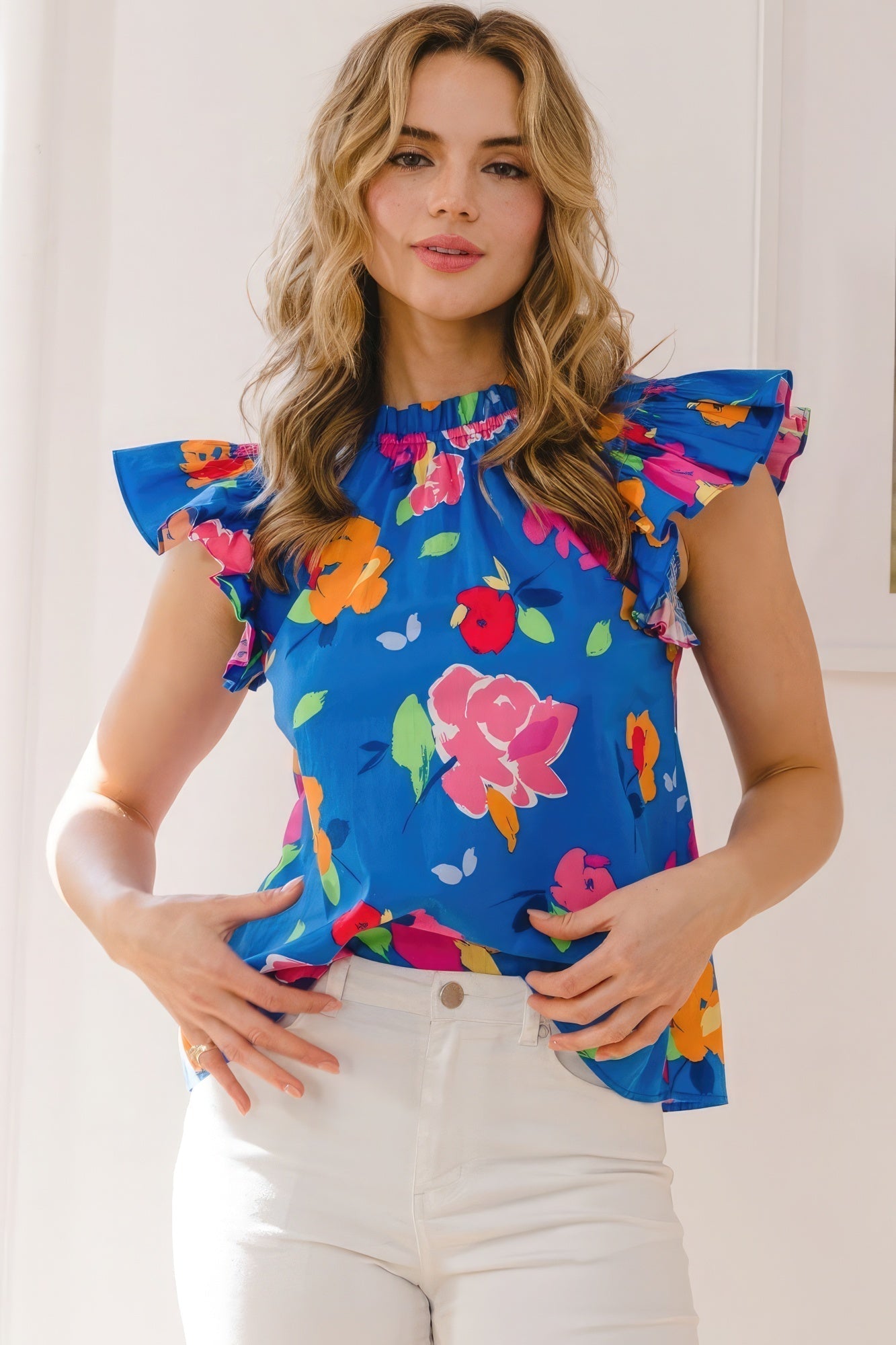 Floral Printed Blouse Look Up Deals